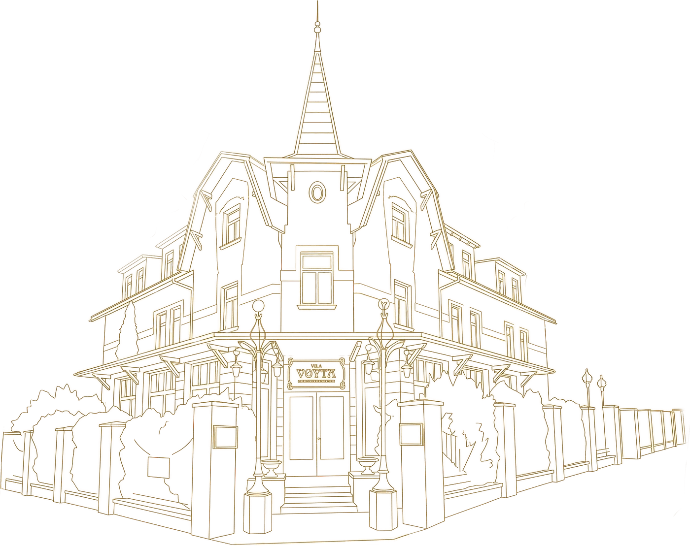 Villa Voyta - kresba